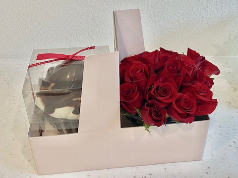 Hunky Cupcake and 24 Roses